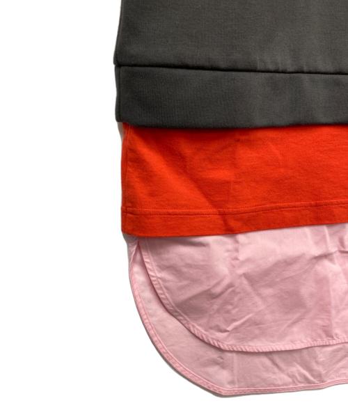 ENFOLD（エンフォルド）ENFOLD (エンフォルド) LAYERED PULLOVER グレー サイズ:Mの古着・服飾アイテム