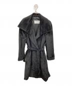 MaxMaraマックスマーラ）の古着「アルパカウールガウンコート」｜ブラック