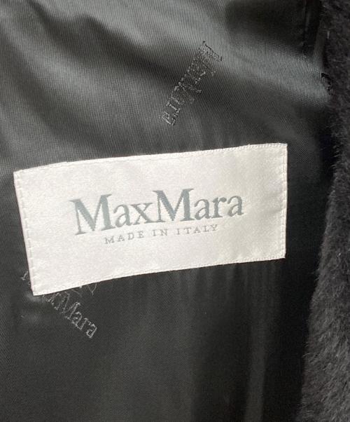 MaxMara（マックスマーラ）MaxMara (マックスマーラ) アルパカウールガウンコート ブラック サイズ:40の古着・服飾アイテム