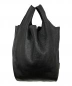 TIDE WAYタイドウェイ）の古着「ソフトレザーマーケットバッグ」｜ブラック