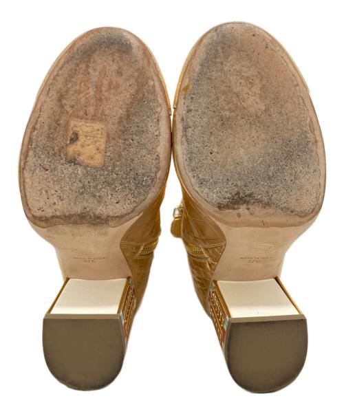 CHANEL（シャネル）CHANEL (シャネル) アンクル ブーツ ゴールド サイズ:37Cの古着・服飾アイテム