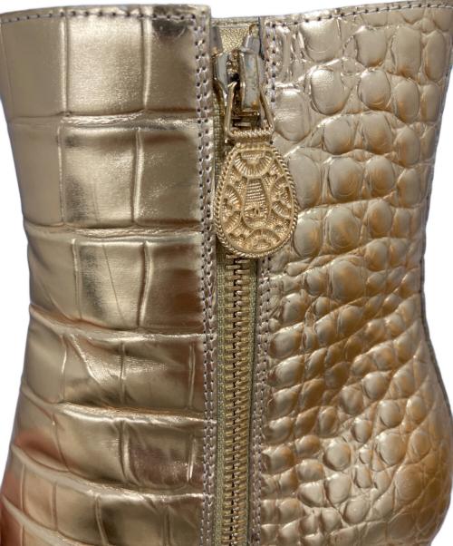 CHANEL（シャネル）CHANEL (シャネル) アンクル ブーツ ゴールド サイズ:37Cの古着・服飾アイテム