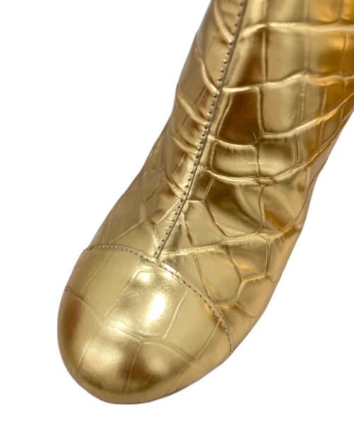 CHANEL（シャネル）CHANEL (シャネル) アンクル ブーツ ゴールド サイズ:37Cの古着・服飾アイテム