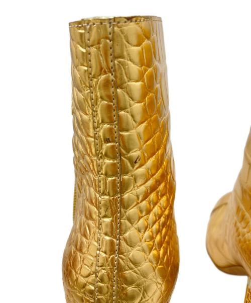 CHANEL（シャネル）CHANEL (シャネル) アンクル ブーツ ゴールド サイズ:37Cの古着・服飾アイテム