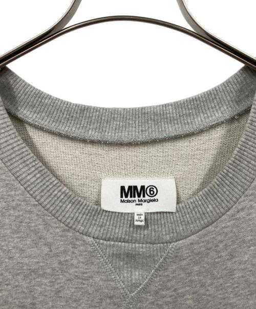MM6 Maison Margiela（エムエムシックスメゾンマルジェラ）MM6 Maison Margiela (エムエムシックスメゾンマルジェラ) ドッキングノースリーブワンピース グレー サイズ:Mの古着・服飾アイテム