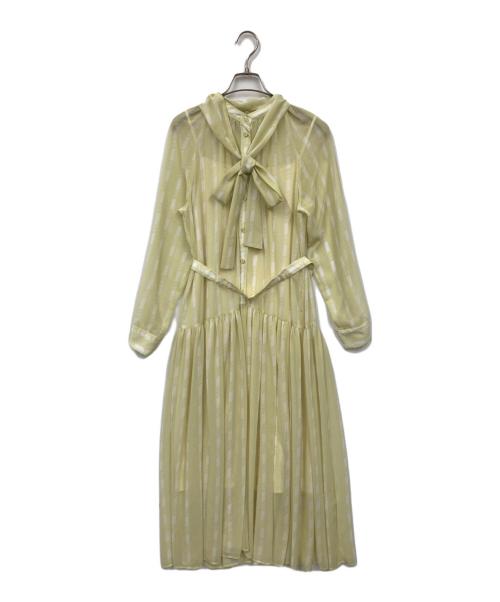 Diagram（ダイアグラム）Diagram (ダイアグラム) ワンピース 黄緑 サイズ:36の古着・服飾アイテム