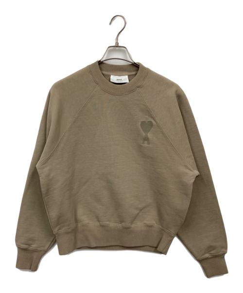 ami（アミ）ami (アミ) スウェット ベージュ サイズ:Sの古着・服飾アイテム