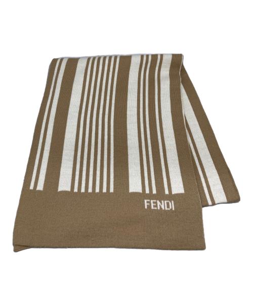 FENDI（フェンディ）FENDI (フェンディ) マフラー ブラウンの古着・服飾アイテム