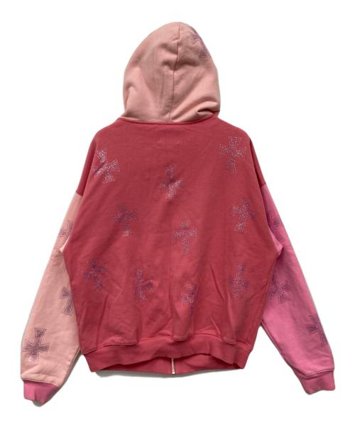 unknown（アンノーン）unknown (アンノーン) ジップパーカー ピンク サイズ:Lの古着・服飾アイテム