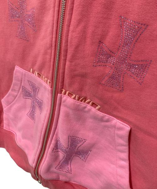 unknown（アンノーン）unknown (アンノーン) ジップパーカー ピンク サイズ:Lの古着・服飾アイテム