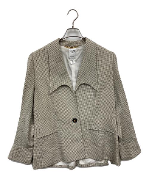 CELINE（セリーヌ）CELINE (セリーヌ) テーラードジャケット グレー サイズ:42の古着・服飾アイテム