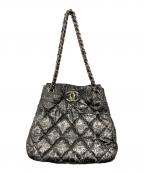 CHANELシャネル）の古着「ココマークチェーンショルダーバッグ」｜グレー