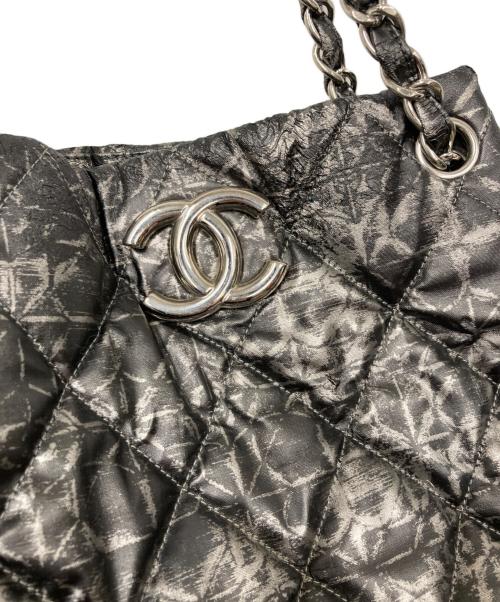 CHANEL（シャネル）CHANEL (シャネル) ココマークチェーンショルダーバッグ グレーの古着・服飾アイテム