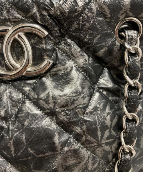 CHANEL（シャネル）CHANEL (シャネル) ココマークチェーンショルダーバッグ グレーの古着・服飾アイテム