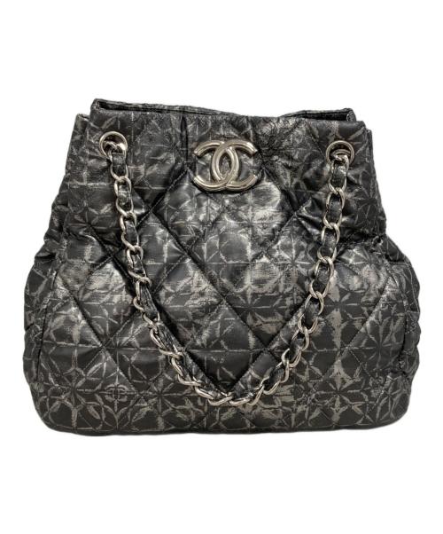CHANEL（シャネル）CHANEL (シャネル) ココマークチェーンショルダーバッグ グレーの古着・服飾アイテム