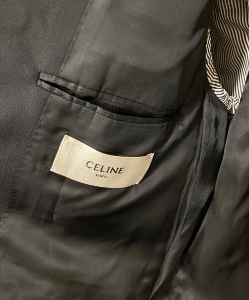 CELINE（セリーヌ）CELINE (セリーヌ) ウールボクシーギャバジンジャケット ブラック サイズ:54の古着・服飾アイテム