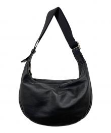 russet（ラシット）の古着「ソフトレザーラウンドショルダーバッグ」｜ブラック