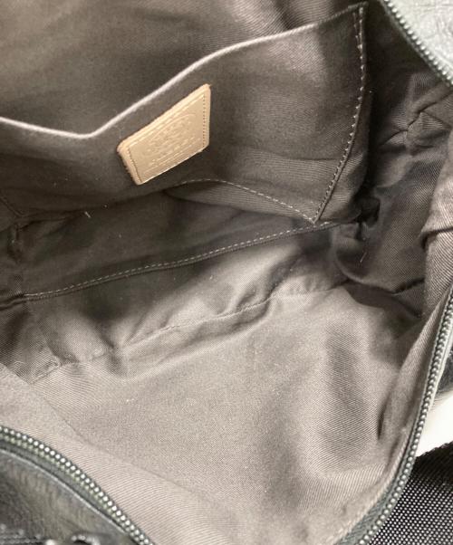 russet（ラシット）russet (ラシット) ソフトレザーラウンドショルダーバッグ ブラックの古着・服飾アイテム