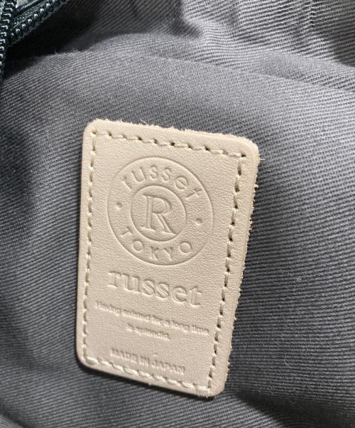 russet（ラシット）russet (ラシット) ソフトレザーラウンドショルダーバッグ ブラックの古着・服飾アイテム