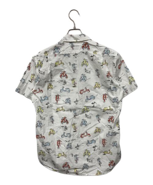maison kitsune（メゾンキツネ）MAISON KITSUNE (メゾンキツネ) 半袖シャツ ホワイト サイズ:40の古着・服飾アイテム