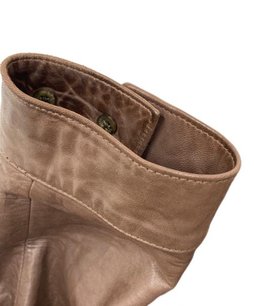 POLO RALPH LAUREN（ポロ・ラルフローレン）POLO RALPH LAUREN (ポロ・ラルフローレン) ポニー刺繍レザースイングトップ ブラウン サイズ:Lの古着・服飾アイテム