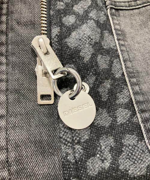 DIESEL（ディーゼル）DIESEL (ディーゼル) レオパード柄 ジャガードウールコート グレー サイズ:XXSの古着・服飾アイテム