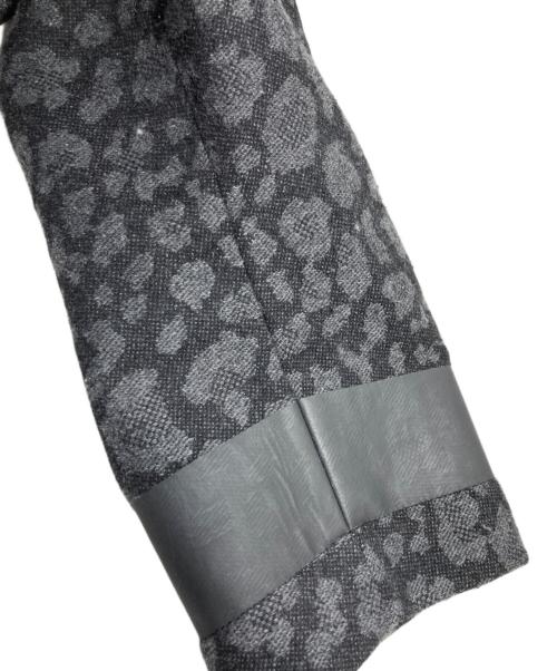 DIESEL（ディーゼル）DIESEL (ディーゼル) レオパード柄 ジャガードウールコート グレー サイズ:XXSの古着・服飾アイテム