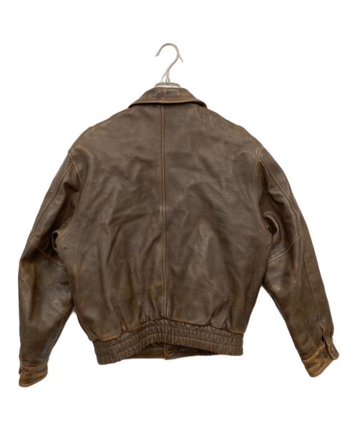 U'S NAVY（ユーエスネイビー）U'S NAVY (ユーエスネイビー) A-2フライトジャケット ブラウン サイズ:38の古着・服飾アイテム