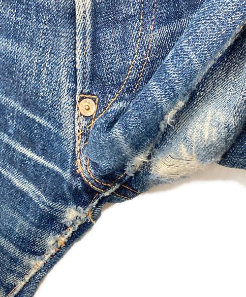 EVISU（エヴィス）EVISU (エヴィス) ビッグカモメプリントデニムパンツ ブルー サイズ:W34×L35の古着・服飾アイテム