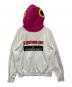 BAPE BY A BATHING APE (ベイプバイアベイシングエイプ) ジップパーカー ホワイト サイズ:L：9000円