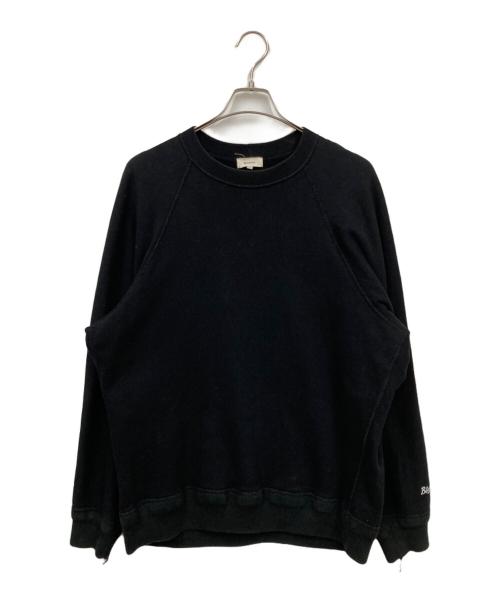 BLAMINK（ブラミンク）BLAMINK (ブラミンク) 吊裏毛ロゴロングスリーブプルオーバー ブラック サイズ:1の古着・服飾アイテム