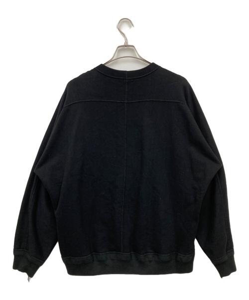 BLAMINK（ブラミンク）BLAMINK (ブラミンク) 吊裏毛ロゴロングスリーブプルオーバー ブラック サイズ:1の古着・服飾アイテム