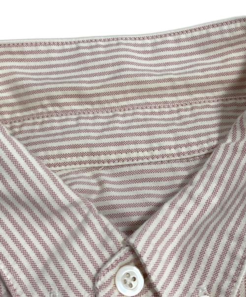 AMI Alexandre Mattiussi（アミアレクサンドルマテュッシ）AMI Alexandre Mattiussi (アミアレクサンドルマテュッシ) ストライプシャツ ピンク サイズ:43の古着・服飾アイテム