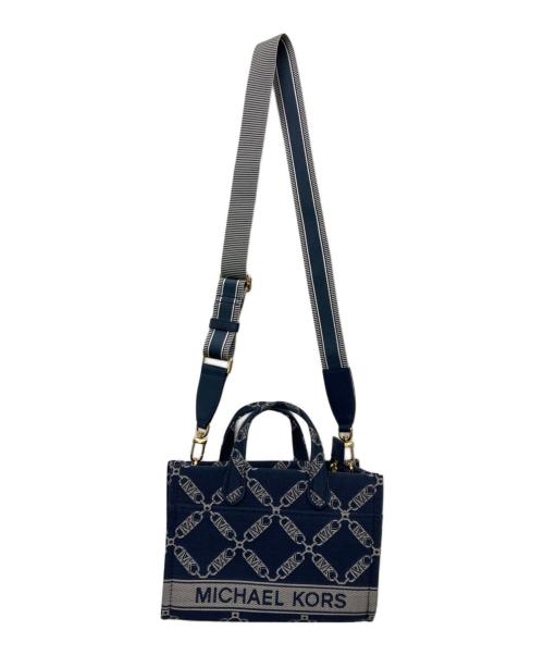 MICHAEL KORS（マイケル・コース）MICHAEL KORS (マイケル・コース) 2WAYショルダーバッグ ネイビーの古着・服飾アイテム