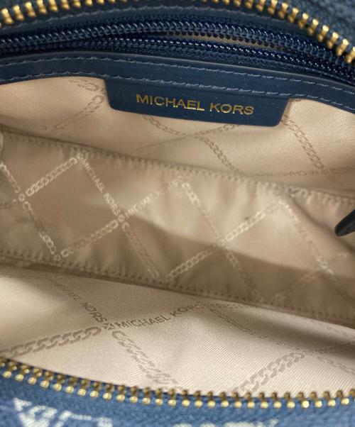 MICHAEL KORS（マイケル・コース）MICHAEL KORS (マイケル・コース) 2WAYショルダーバッグ ネイビーの古着・服飾アイテム