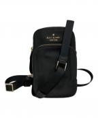 Kate Spadeケイトスペード）の古着「チェルシー ノース サウス デュアル ジップ フォン クロスボディ」｜ブラック