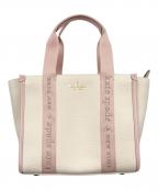 Kate Spadeケイトスペード）の古着「キップ キャンバス スモール トート」｜ホワイト