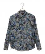 PAUL SMITHポールスミス）の古着「花柄シャツ」｜ブルー
