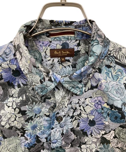 PAUL SMITH（ポールスミス）Paul Smith (ポールスミス) 花柄シャツ ブルー サイズ:Mの古着・服飾アイテム