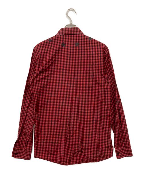 GIVENCHY（ジバンシィ）GIVENCHY (ジバンシィ) チェックシャツ レッド サイズ:39の古着・服飾アイテム