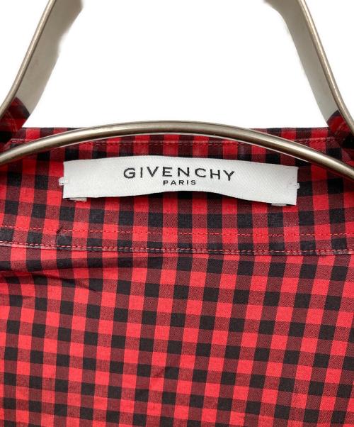 GIVENCHY（ジバンシィ）GIVENCHY (ジバンシィ) チェックシャツ レッド サイズ:39の古着・服飾アイテム