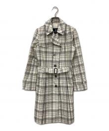 Aquascutum（アクアスキュータム）の古着「コート」｜ホワイト