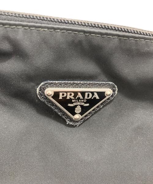 PRADA（プラダ）PRADA (プラダ) ナイロンショルダーバッグ ブラックの古着・服飾アイテム