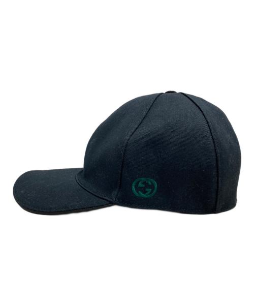 GUCCI（グッチ）GUCCI (グッチ) インターロッキングG キャップ ブラック サイズ:XLの古着・服飾アイテム
