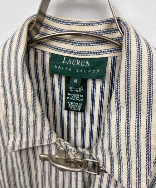 LAUREN RALPH LAUREN（ローレンラルフローレン）LAUREN RALPH LAUREN (ローレンラルフローレン) ファイヤーマン ワーク カバーオール ジャケット ホワイト サイズ:Mの古着・服飾アイテム