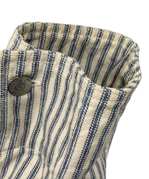 LAUREN RALPH LAUREN（ローレンラルフローレン）LAUREN RALPH LAUREN (ローレンラルフローレン) ファイヤーマン ワーク カバーオール ジャケット ホワイト サイズ:Mの古着・服飾アイテム