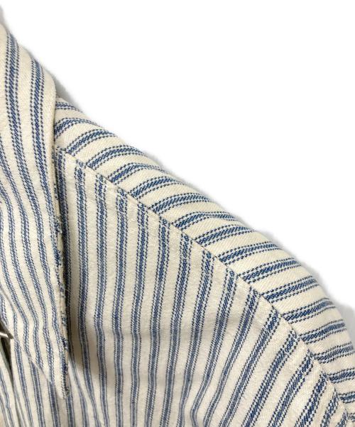 LAUREN RALPH LAUREN（ローレンラルフローレン）LAUREN RALPH LAUREN (ローレンラルフローレン) ファイヤーマン ワーク カバーオール ジャケット ホワイト サイズ:Mの古着・服飾アイテム