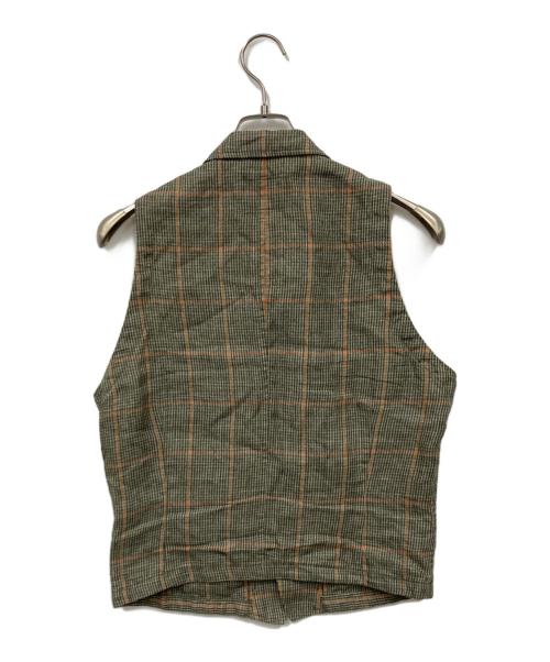 NIGEL CABOURN（ナイジェルケーボン）NIGEL CABOURN (ナイジェルケーボン) リネンベスト カーキ サイズ:48の古着・服飾アイテム