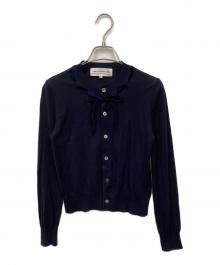 COMME des GARCONS GIRL（コムデギャルソンガール）の古着「リボンカーディガン」｜ネイビー