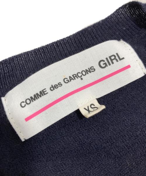 COMME des GARCONS GIRL（コムデギャルソンガール）COMME des GARCONS GIRL (コムデギャルソンガール) リボンカーディガン ネイビー サイズ:XSの古着・服飾アイテム